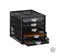 Relaxdays Trieur de document 5 tiroirs