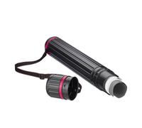 Relaxdays Tube de Transport, pour Poster et Dessin, Jusqu’au Format 0A, Extensible, 64-107 cm, Noir et Rose