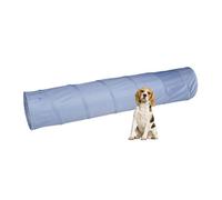 Relaxdays Tunnel d'agilité pour Chien, 2 mètres, Jouet d'entraînement, D : 40 cm, Obstacle Agility Chiens, Pliable, Gris