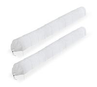 Relaxdays Tunnel de Croissance, lot 2, Longueur : 7 m, Contre Les parasites, Filet à Mailles Fines, Blanc