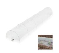 Relaxdays Tunnel de croissance pliable avec arceaux, 3,7 m de long, contre les nuisibles et les oiseaux, transparent