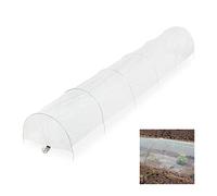 Relaxdays Tunnel de Croissance Pliable avec arceaux, 3,7 m de Long, Contre Les parasites et Les Oiseaux, Transparent
