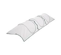 Relaxdays Tunnel de Croissance Pliable, système « Pop up », 3,5 m, Filet antiparasitaire, pour légumes et Fraises, Blanc