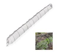 Relaxdays Tunnel de forçage, 7 mètres, Filet PE, avec arcs Tunnel, pour légumes, Fraises, Jardin, Pliable, Noir