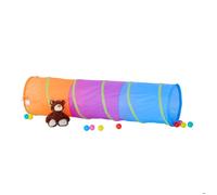 Relaxdays Tunnel de jeu coloré enfants Pop Up tente jeu plein-air jouet tunnel rampant solide tente fille garçon, coloré