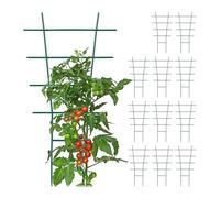 Relaxdays Tuteur à Plantes (d’intérieur et en Pot), en lot Pratique de 12, Plastique Robuste, H x L : 43 x 23 cm, Vert