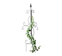 Relaxdays Tuteur à Plantes, en métal, Support Non Fixe, H x L x P : 125 x 43 x 43 cm, pour Le Jardin, Noir