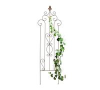 Relaxdays Tuteur à Plantes, Lot de 2, Treillis en métal, Support au Design Vintage, H x L : 116 x 35 cm, Marron