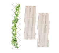 Relaxdays Tuteur à tomates en Lot de 3, Extensible, pour Plantes grimpantes, 180 cm, pour Jardin, Balcon, Blanc