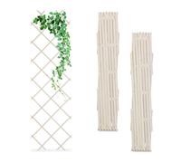 Relaxdays Tuteur à tomates en Lot de 3, Extensible, pour Plantes grimpantes, 180 x 60 cm, pour Jardin, Balcon, Blanc