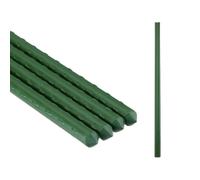 Relaxdays Lot de 10 Tuteurs pour Plantes, 90 cm, Ø 10 mm, Acier recouvert de Plastique, pour Potager, végétaux, Vert