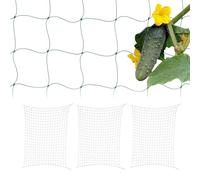 Relaxdays Tuteur pour Plantes, Filet en Lot de 4, polyéthylène, pour concombres et tomates, 200 x 350 cm, Vert
