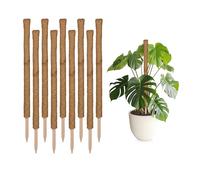Relaxdays Tuteurs en Fibre de Coco, Lot de 10, pour Monstera, Photos et Autres Plantes d'intérieur, 90 cm, Nature