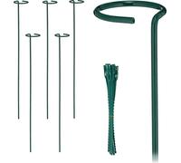 relaxdays Tuteurs métalliques pour plantes, lot de 6