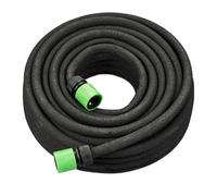 Relaxdays Tuyau d’arrosage, 25 m, arrosage de Vos carrés potagers surélevés ou Haies, pour Le Jardin, Noir