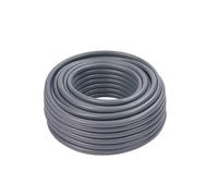 Relaxdays Tuyau d'arrosage 100 m résistant UV et intempéries, tressé, PP Gris, 1,5 x 1,5 m