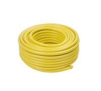 Relaxdays Tuyau d'arrosage, 30 m, universel 1/2", jaune | résistant UV & intempéries, tissé pour jardin, PP