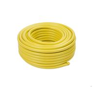 Relaxdays Tuyau d'arrosage, 30 m, universel 1/2"", résistant UV & intempéries, tissé pour jardin, PP, jaune