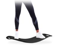 Relaxdays Twist, Handliches Balance Für Ganzkörpertraining, Belastbares XL Workout Board BIS 150 Kg, Schwarz Planche d’équilibre Adulte Unisexe, Noir