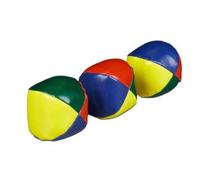 Relaxdays Unisex's Juggling Set of 3 Professionals & Beginners, Soft Juggler Bal