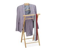 Valet de chambre portant pliable léger naturel valet de nuit valet en bambou