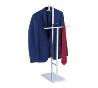 Relaxdays Valet de Chambre, pour Vestes et Pantalons, Acier, Non Fixe, H x L x P : 102 x 46 x 32 cm, argenté