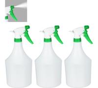 Relaxdays Vaporisateur 1 L, Lot de 3, Plantes, Spray, Fleurs, Jardinage, Brumisateur, Graduation, Arrosage, blanc-vert