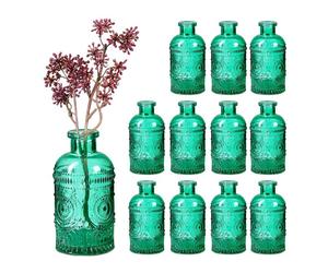 Relaxdays Vase décoratif en verre - Lot de 12