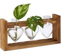 relaxdays Vase pour éprouvette avec support