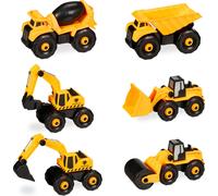 relaxdays Véhicules de chantier Enfants 6 pcs. set