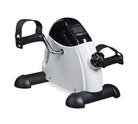 Relaxdays Vélo Bras Jambe, pédalier pour la Maison et Le Bureau, Personnes âgées, HLP: 30x35x41 cm, Noir/Blanc Adulte Unisexe, 1 unité