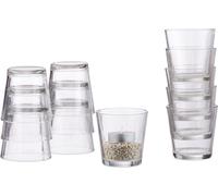 relaxdays Verres à bougie à chauffe-plat, set de 12 pièces