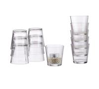Relaxdays Verres à bougies chauffe-plat lot de 24