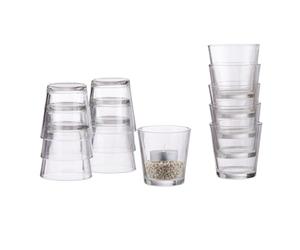 Relaxdays Verres à bougies chauffe-plat lot de 24