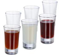 relaxdays Verres à schnaps 4cl en set de 6