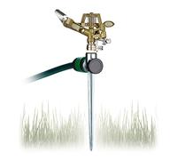 Relaxdays, vert Arroseur circulaire aspergeur pelouse, jardin pulvérisateur, arrosage uniforme jusqu’à 700 m² 15 m 360