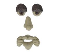 Relaxdays Visage d’Arbre 4 Parties, déco à Suspendre, Ornement Tronc, résistant aux intempéries, polyrésine, Beige/Brun