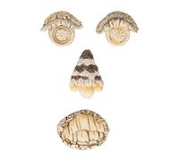 Relaxdays Visage déco tronc d’arbre en 4 parties