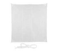 relaxdays Voile d’ombrage carré diffuseur d’Ombre Protection Soleil Balcon Jardin UV 4x4 m Toile imperméable, Blanc