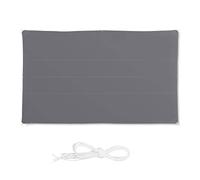 Relaxdays Voile d’ombrage Rectangle 4x6 m diffuseur Ombre Protection Soleil Balcon Jardin UV terrasse imperméable, Gris, 4 x 6 m
