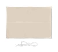 Relaxdays Voile d’ombrage Rectangle diffuseur 3x4m d’Ombre Protection Soleil Jardin UV terrasse Toile imperméable, Beige