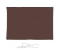 Relaxdays Voile D?Ombrage Rectangle Diffuseur D?Ombre Protection Soleil Balcon Jardin Uv 3 X 4 M Imperméable, Marron Noir