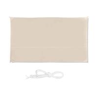 Relaxdays Voile d’ombrage Rectangle diffuseur d’Ombre Protection Soleil Jardin UV terrasse Toile imperméable 2x4m, Beige, 2 x 4 m
