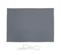 Relaxdays Voile d’ombrage rectangulaire, 2,5 x 3,5 m, imperméable, anti-UV, avec tendeurs, terrasse, balcon, gris
