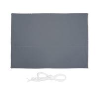 relaxdays Voile d’ombrage rectangulaire, 3,5 x 4,5 m, imperméable, Anti-UV, avec tendeurs, terrasse, Balcon, Gris