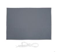 relaxdays Voile d’ombrage rectangulaire, 3,5 x 4,5 m, imperméable, Anti-UV, avec tendeurs, terrasse, Balcon, Gris