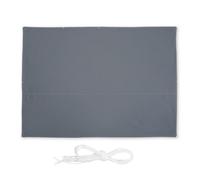 Relaxdays Voile d'ombrage rectangulaire gris