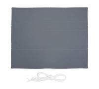 relaxdays Voile d’ombrage rectangulaire, 5 x 6 m, imperméable, Anti-UV, avec tendeurs, terrasse, Balcon, Gris