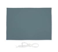 relaxdays Voile d’ombrage rectangulaire, imperméable, Anti-UV, tendeurs, terrasse, Balcon, 3,5 x 4,5 m, Gris