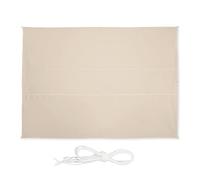relaxdays Voile d’ombrage rectangulaire, L x P : 3,5 x 4,5 m, imperméable, Anti-UV, tendeurs, terrasse, Balcon, Beige